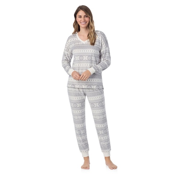 Cuddl Duds Gray Women’s Pajama Set Intimates & Sleepwear - Picture 1 of 10
